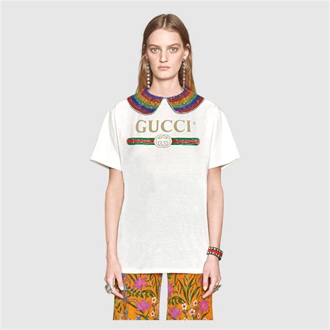 gucci women's t shirt free shipping|gucci t shirt women's vintage.